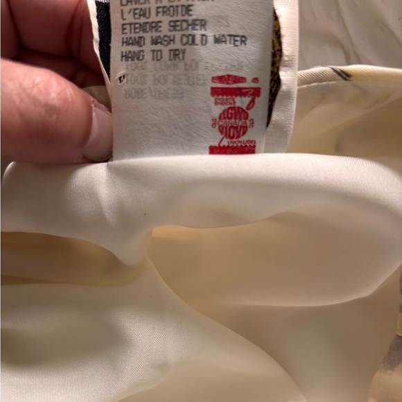 Joseph Ribkoff Cream Tan Sheath Dress Scoop Neck Midi - Picture 4 of 7